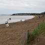 <p align="left">La plage est longue et bien sablonneuse. Un peu déserte en cette journée de juin.